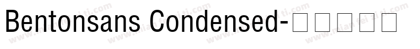 Bentonsans Condensed字体转换